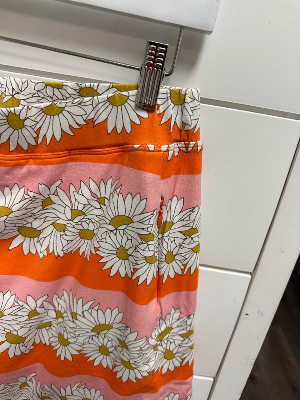Spartina 449 Daisy Print Skirt Orange Pink Floral Mini Skort Medium - Picture 3 of 6